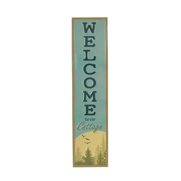 Welcome to our Cottage Enamel Look Sign