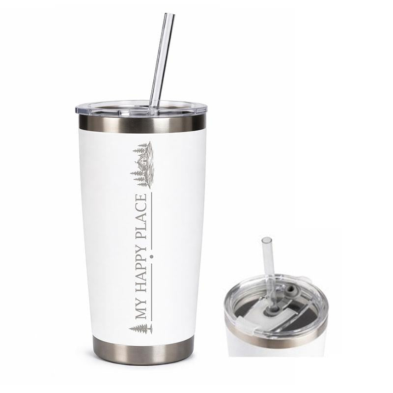"My Happy Place" Tumbler
