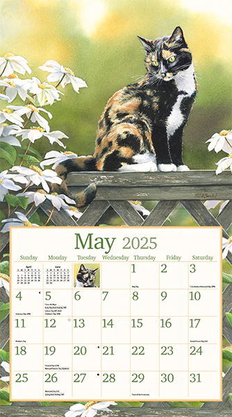 Lang Calendar: Cats in the Country 2025