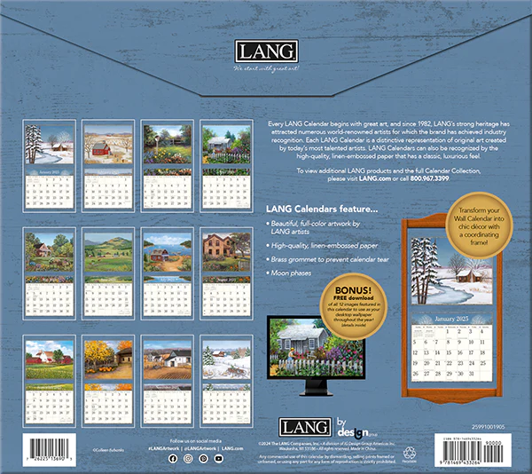 Lang Calendar: Country Living 2025