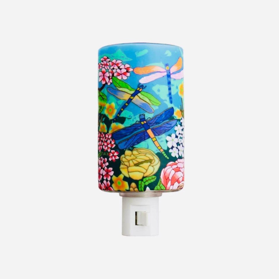 Claymaster Nightlight-Dragonfly Garden