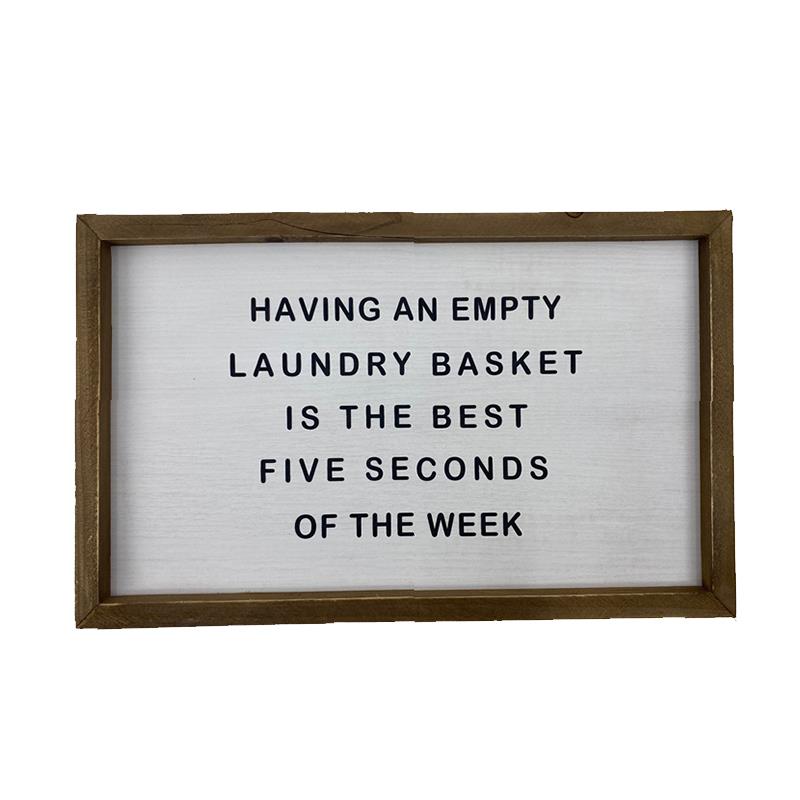 Empty Laundry Sign