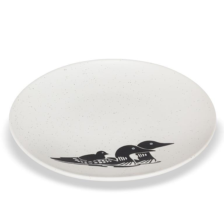 Small Plate with Loons