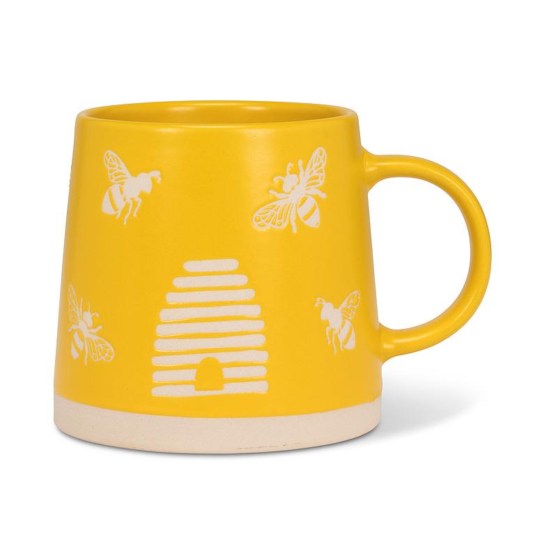 Wide Base Mug with Bees