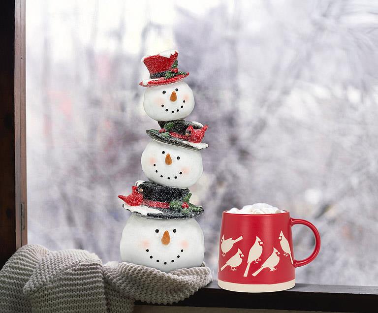 Wide Base Mug with Cardinals