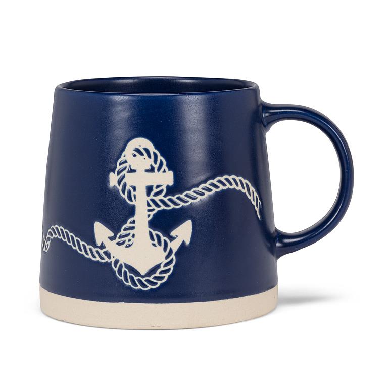 Wide Base Mug with with Anchor