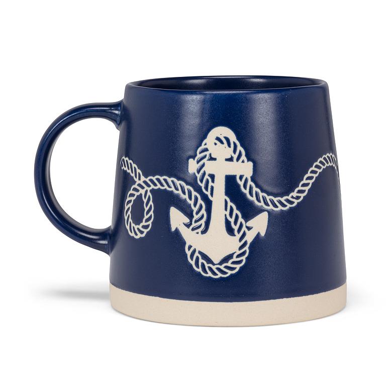 Wide Base Mug with with Anchor