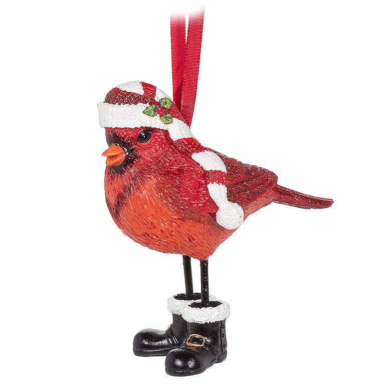 Dressed for Winter Cardinal Ornament