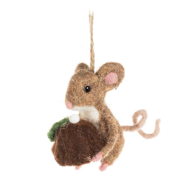 Mouse with Pudding Ornament