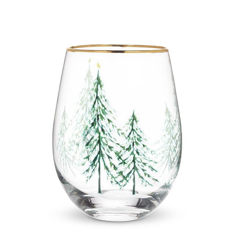 Winter Trees Glassware