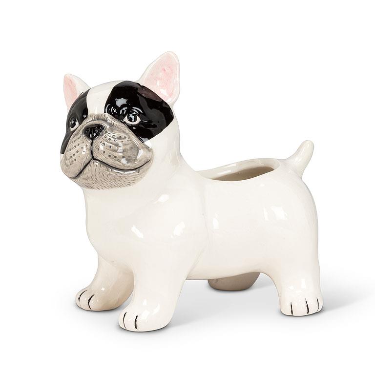 Small Boston Terrier Planter