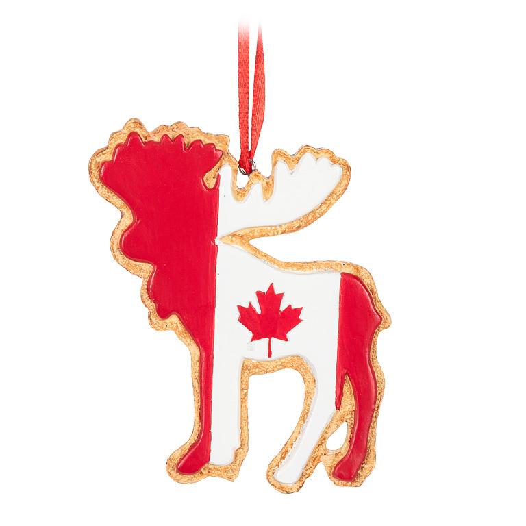 Canada Flag Animal Cookies Ornament