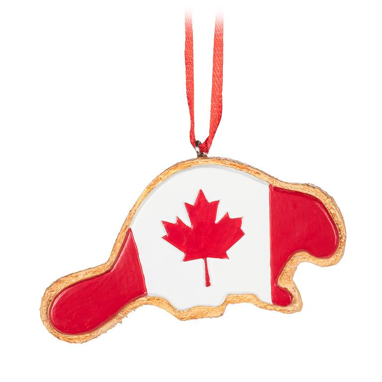 Canada Flag Animal Cookies Ornament