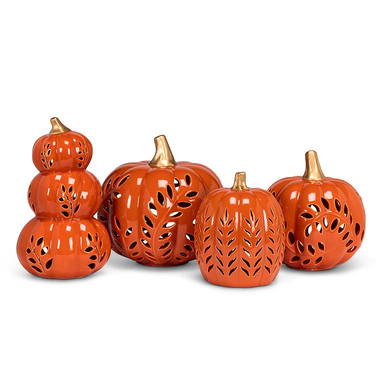 The Carved Ceramic Pumpkin