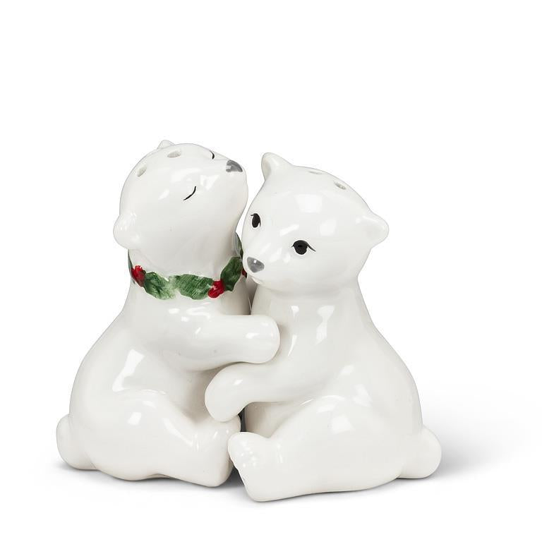 Hugging Polar Bear Cub Salt & Pepper