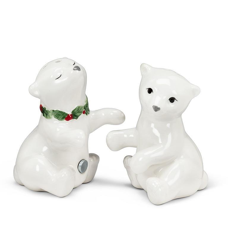 Hugging Polar Bear Cub Salt & Pepper