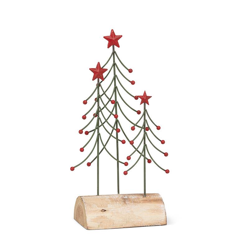 Small Wire Trees on Log Base