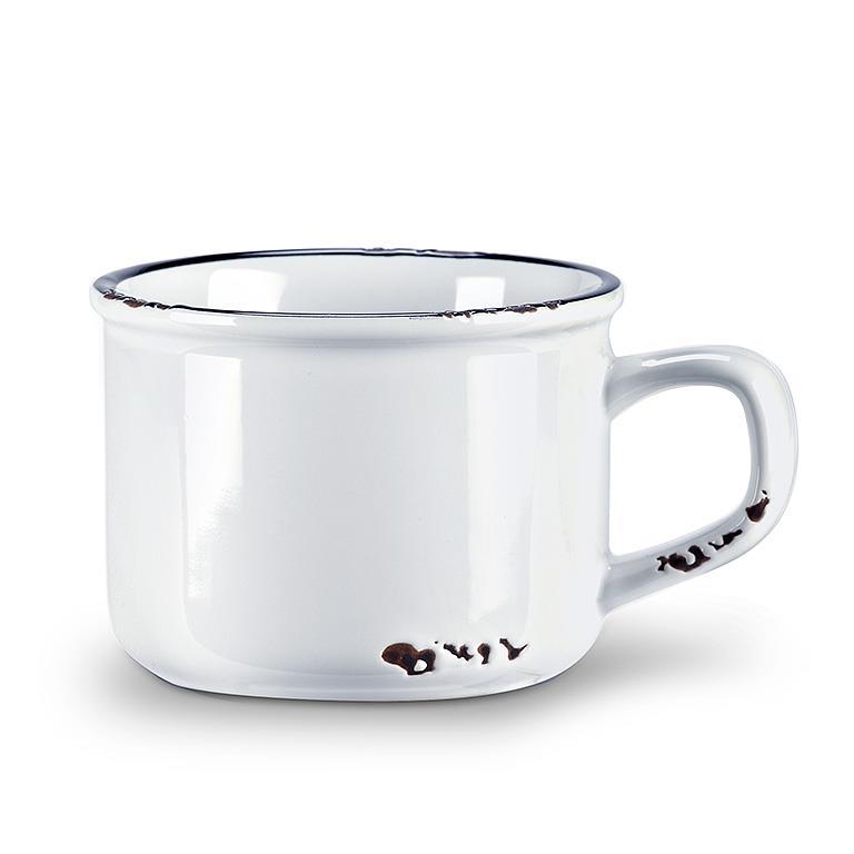 Enamel Look Cappuccino Mug