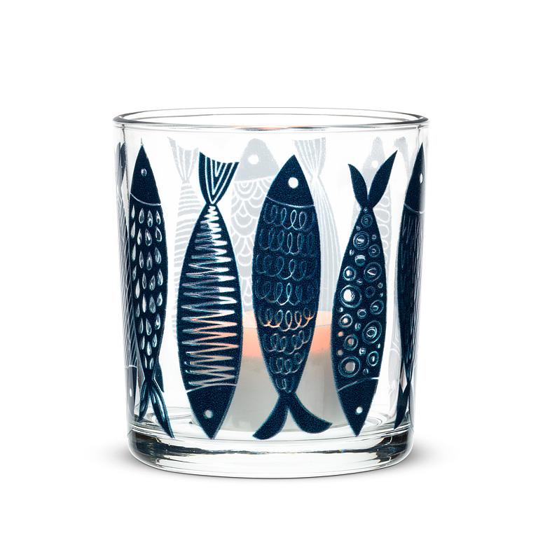 Blue Fish Votive