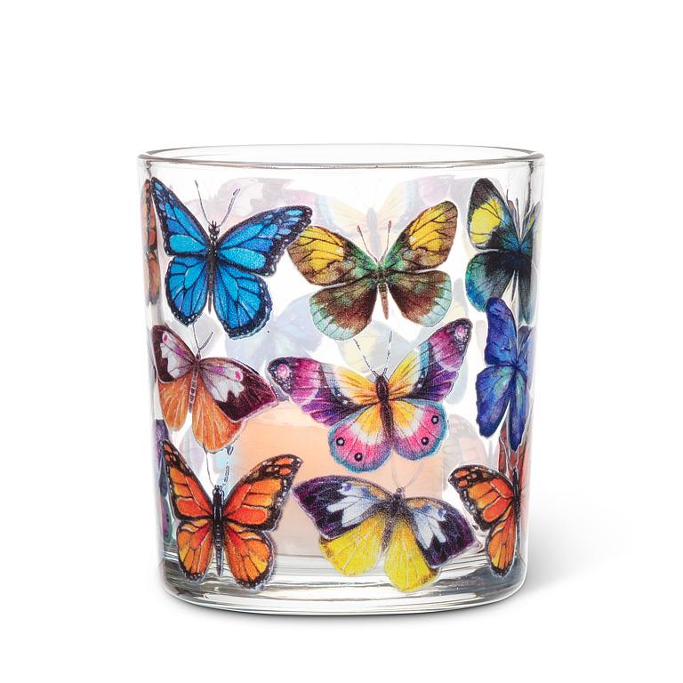 Colourful Butterflies Votive Holder