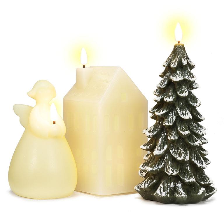 Snowy Tree LED Candle