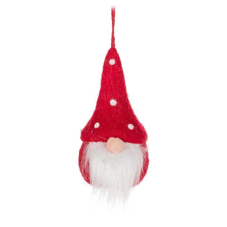 Dot Hat Gnome Ornament