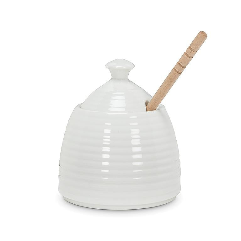 Bee Hive Honey Pot with Dauber