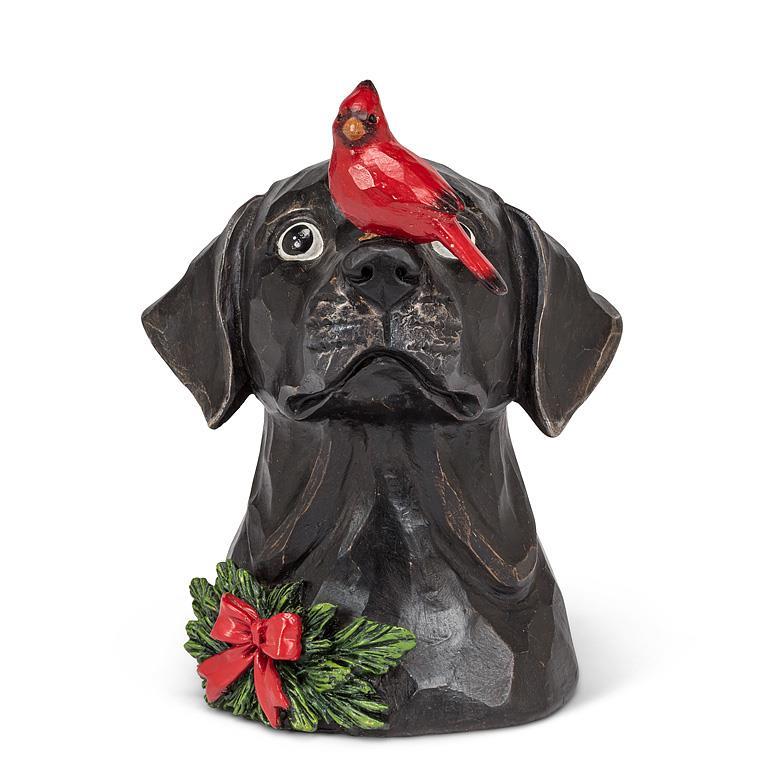 Labrador Head with Cardinal
