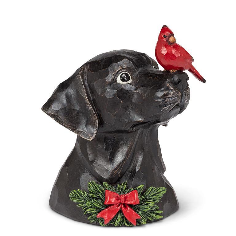 Labrador Head with Cardinal