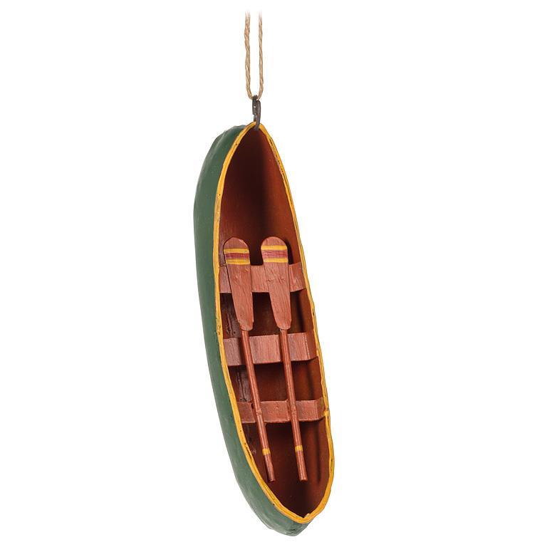 Metal Canoe Ornament