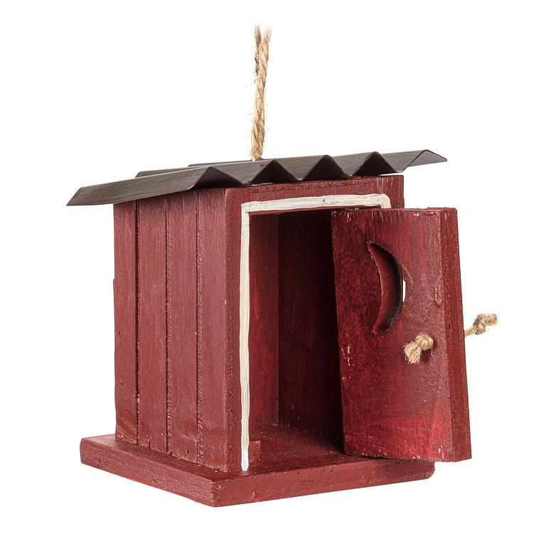 Red Outhouse Ornament