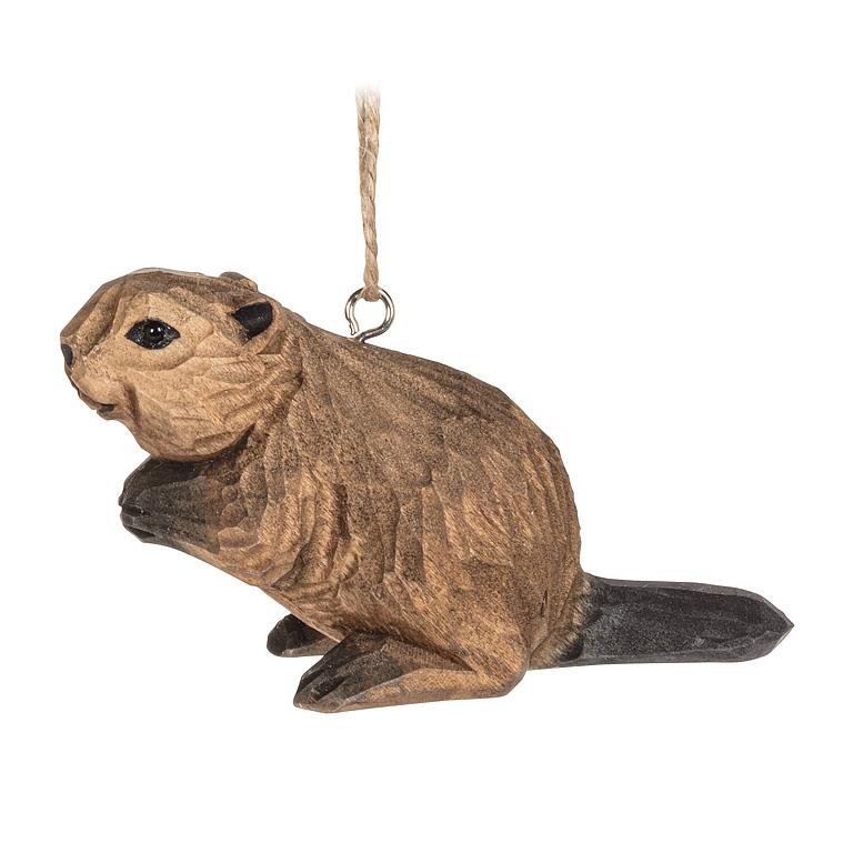 Beaver Carved Ornament