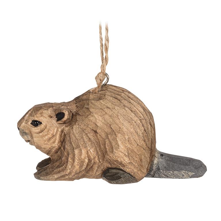 Beaver Carved Ornament