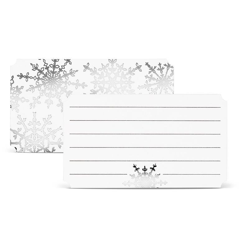 Snowflake Mini Note Cards-50 Pieces