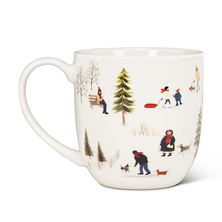 Outdoor Village Belly Mug