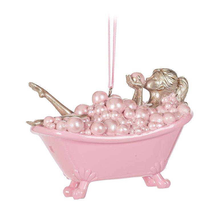 Lady In Bathtub Ornament