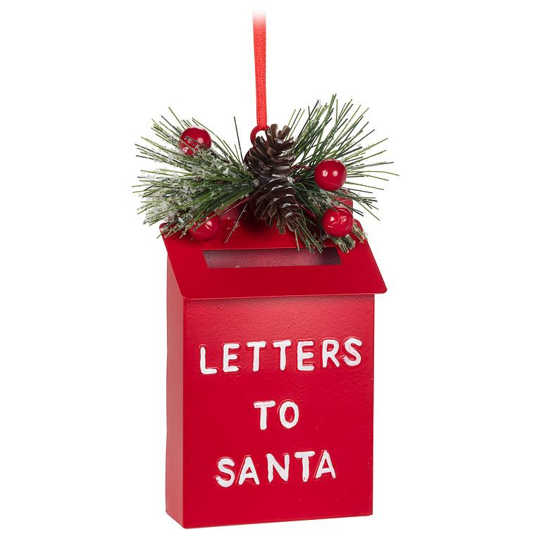 Santa Post Box Ornament