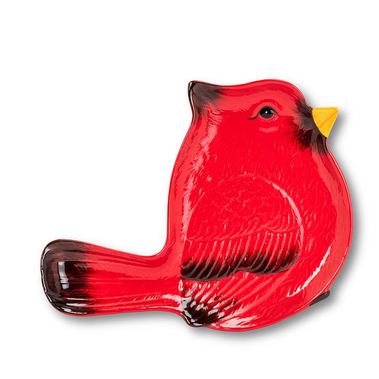 Cardinal Shaped Plate