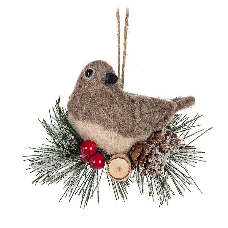 Bird On Branch Ornament