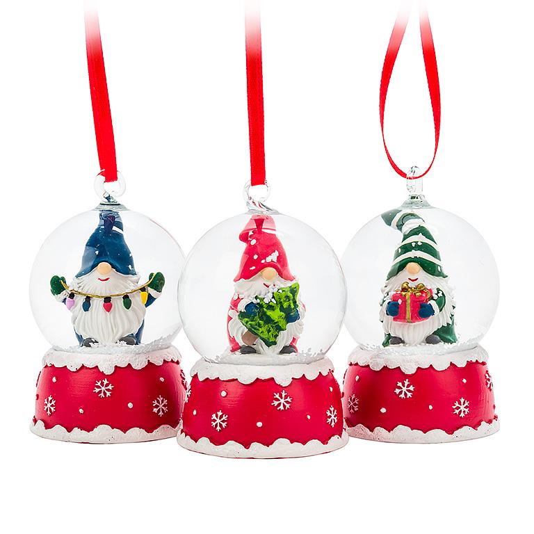 Small Gnome Snow Globe Ornament