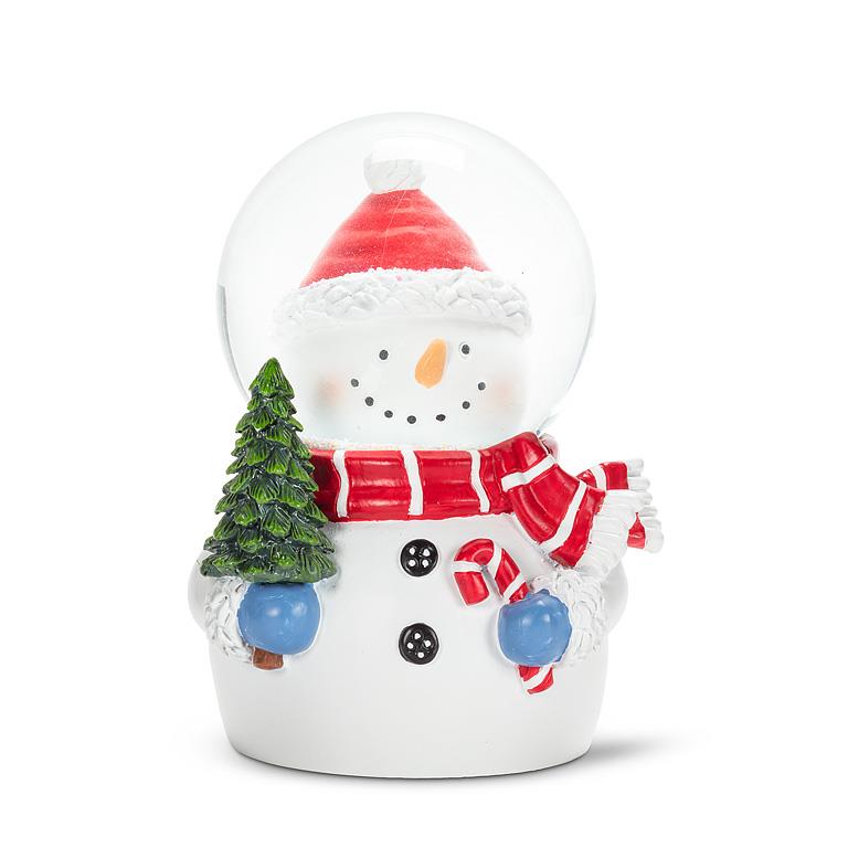 Small Snowman Head in Snow Globe