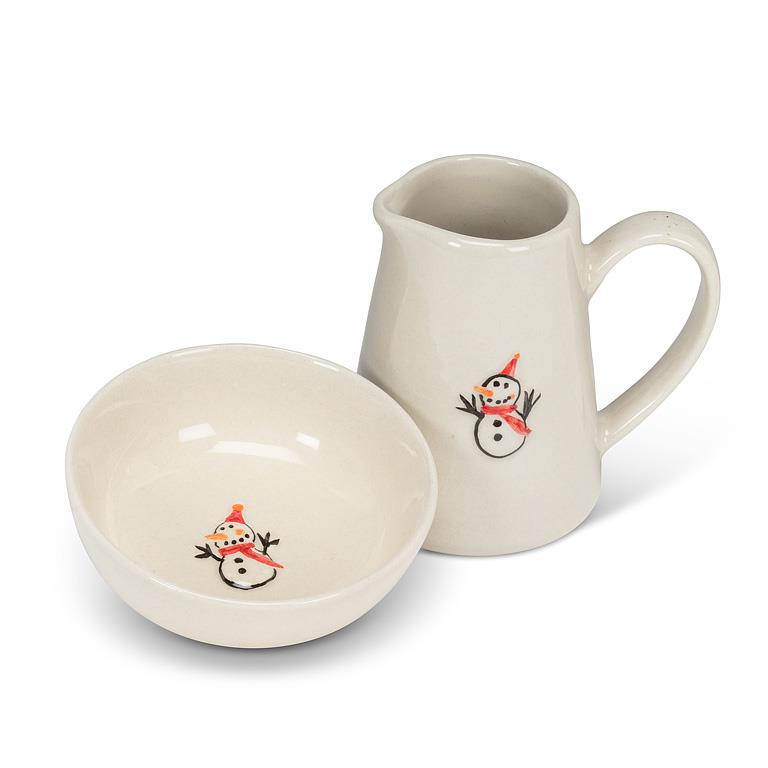 Snowman Mini Jug Or Bowl