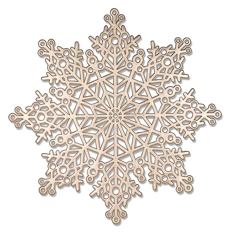 Silver or Gold Snowflake Placemat