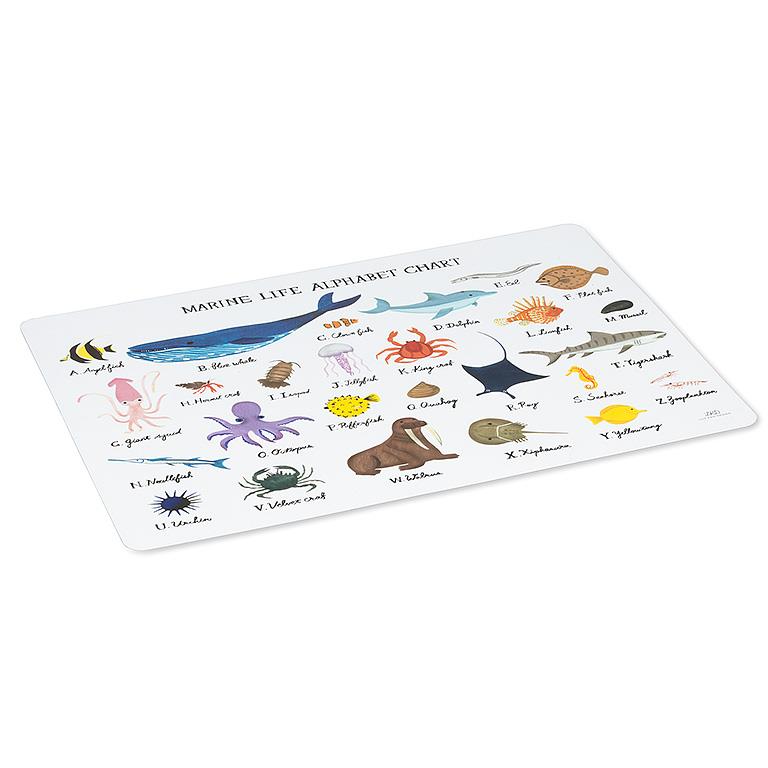 Marine Life Alphabet Placemat