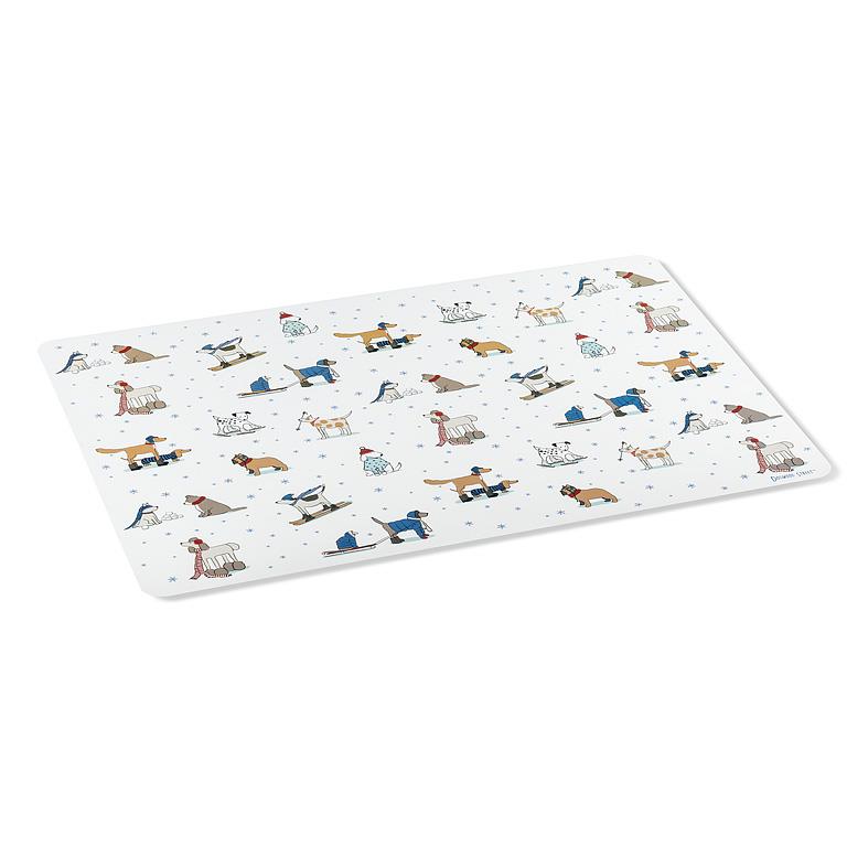 Sporty Winter Dogs or Cats Placemat