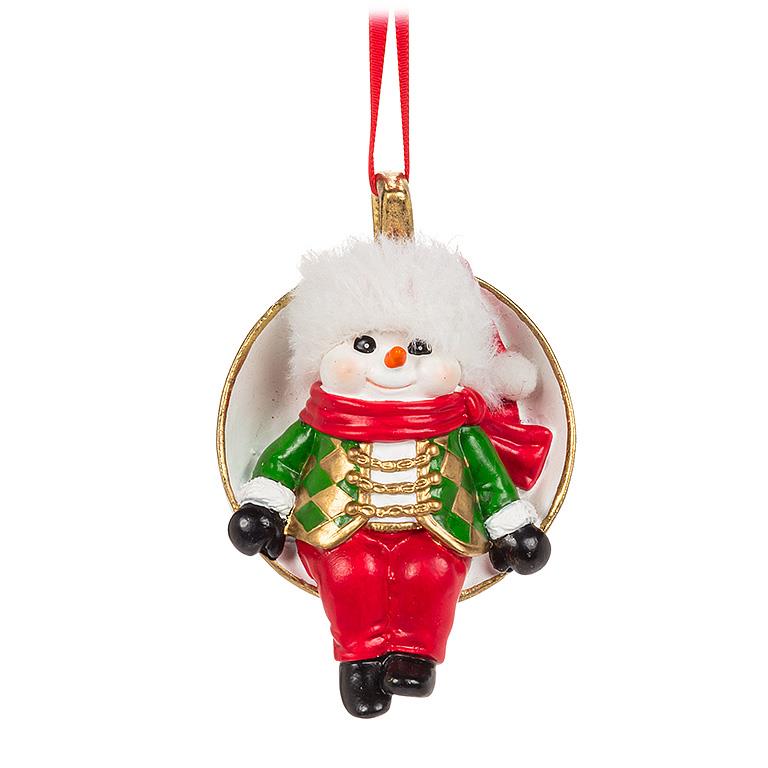 Snowman in Teacup Ornament