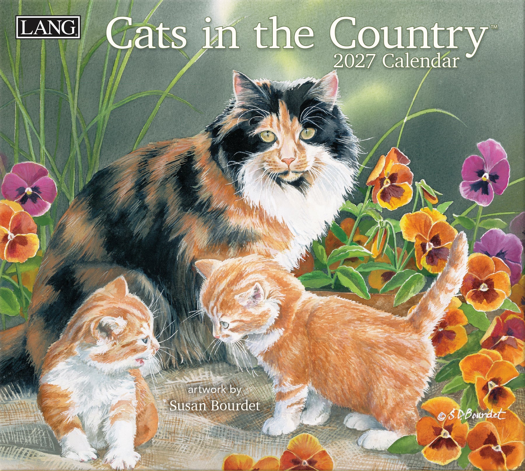 2027 Lang Calendar: Cats in the Country