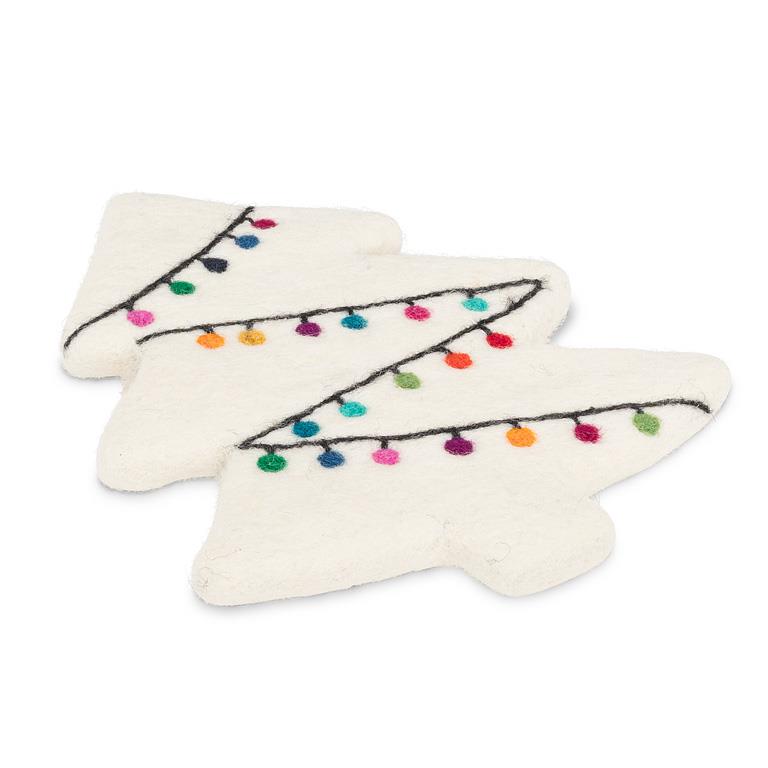 Festive Lights Wool Trivet