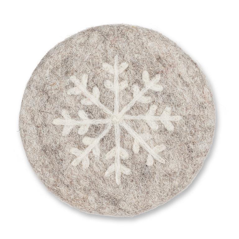 Wool Snowflake Coaster