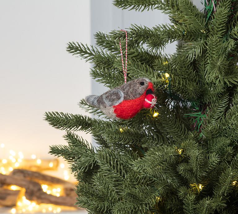 Bird with Gift Ornament
